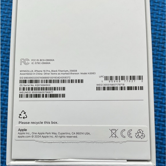 iPhone 16 pro box only - Picture 6 of 6